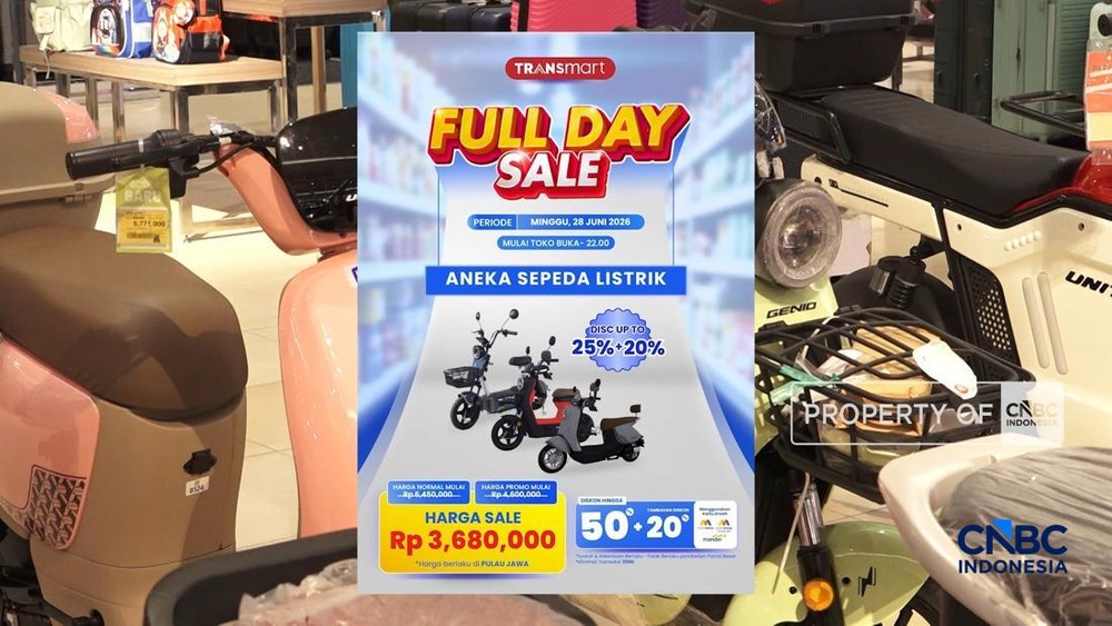 Transmart Bikin Kaget Harga Sepeda Listrik Jatuh